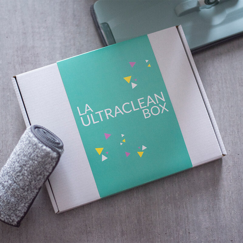 UltraClean BOX V1 ou V2 XL (2 microfibres + 10 dosettes de produit écologique)